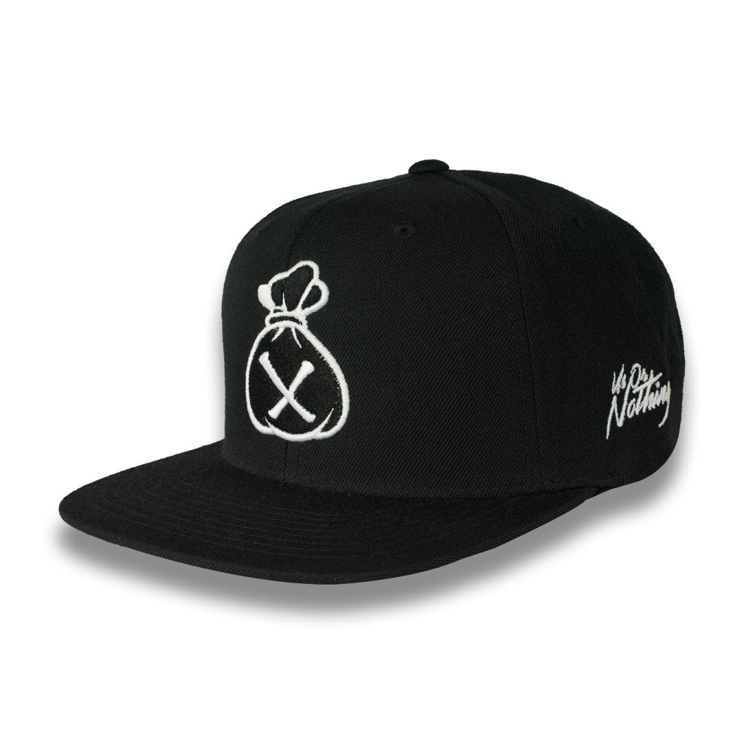 Money Bag (Black & White Snapback Hat)