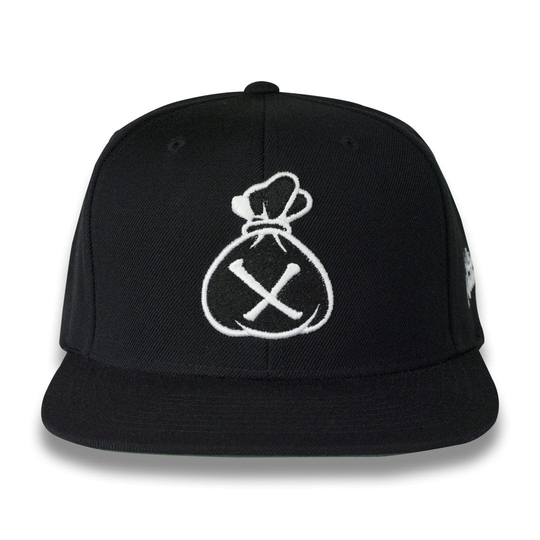 Money Bag (Black & White Snapback Hat)
