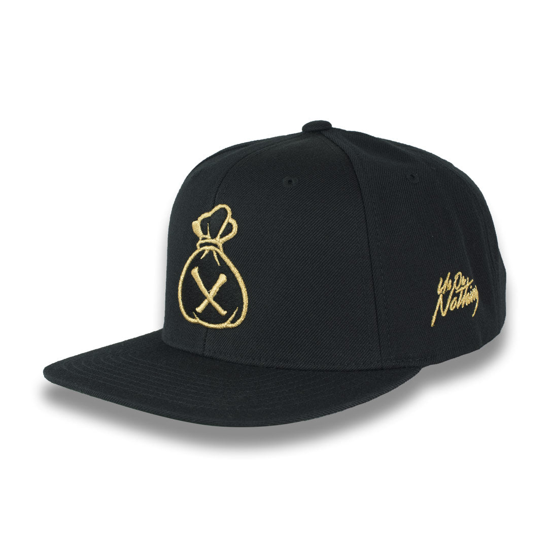 Money Bag (Black & Gold Snapback Hat)