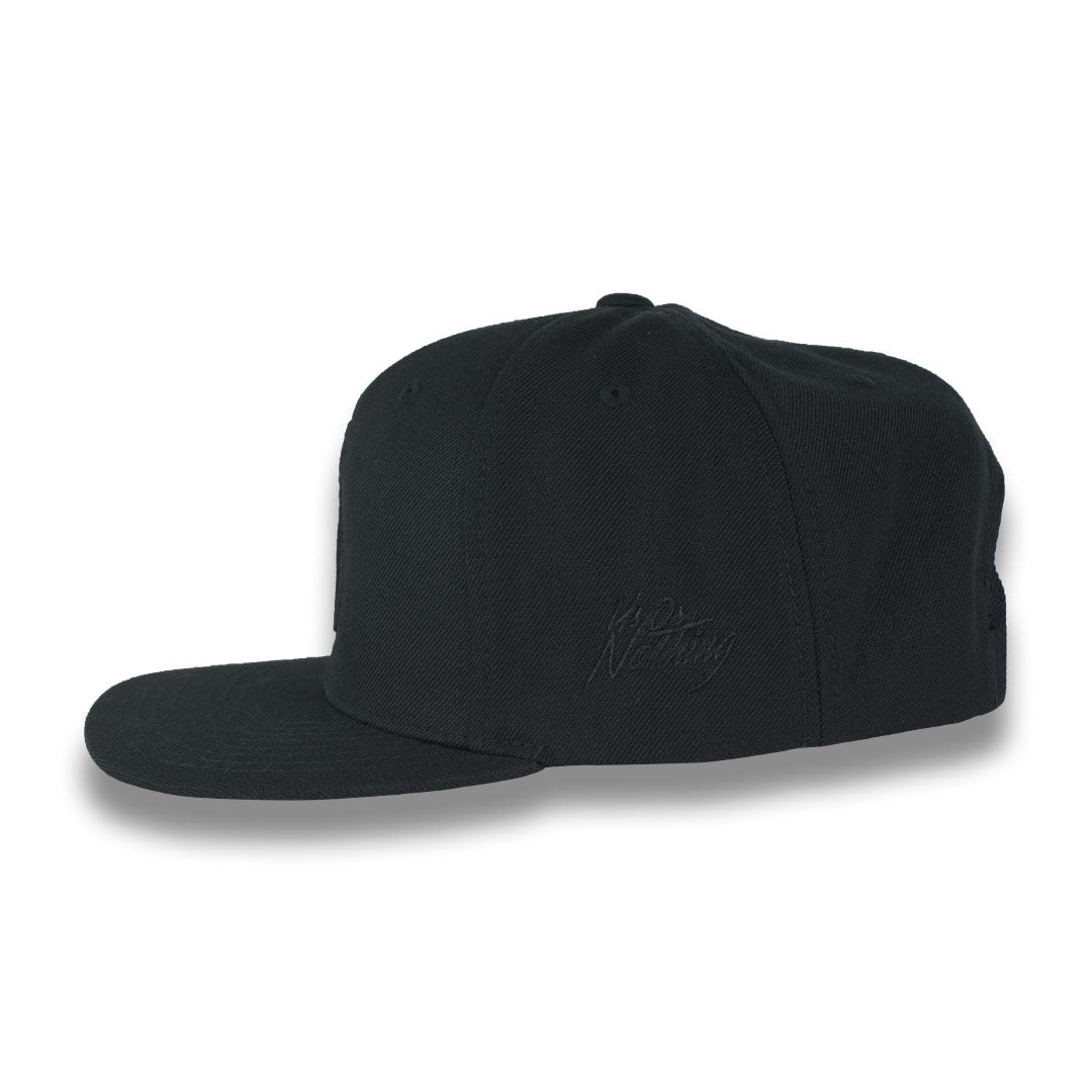 Money Bag (Black & Black Snapback Hat)