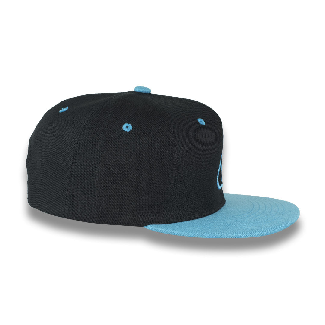 Money Bag (Black & Sky Blue Snapback Hat)