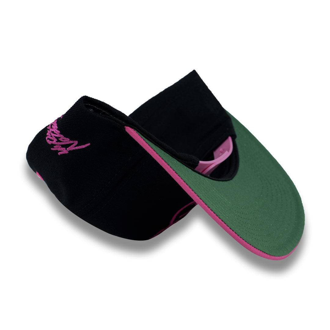 Money Bag (Black & Pink Snapback Hat)