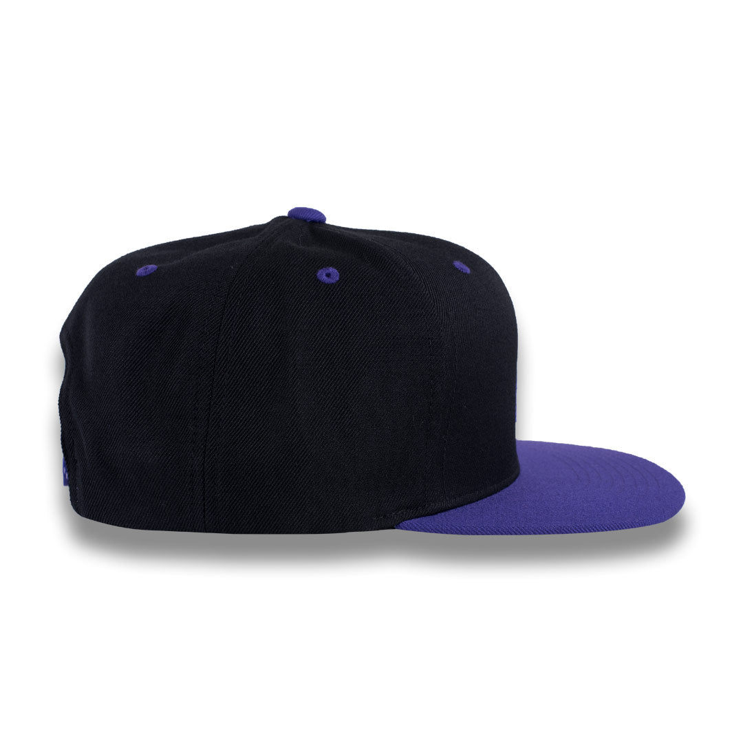Money Bag (Black & Purple Snapback Hat)