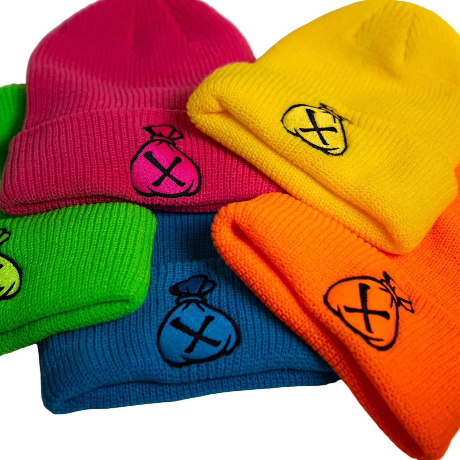 Large Knit Beanies - Money Bag