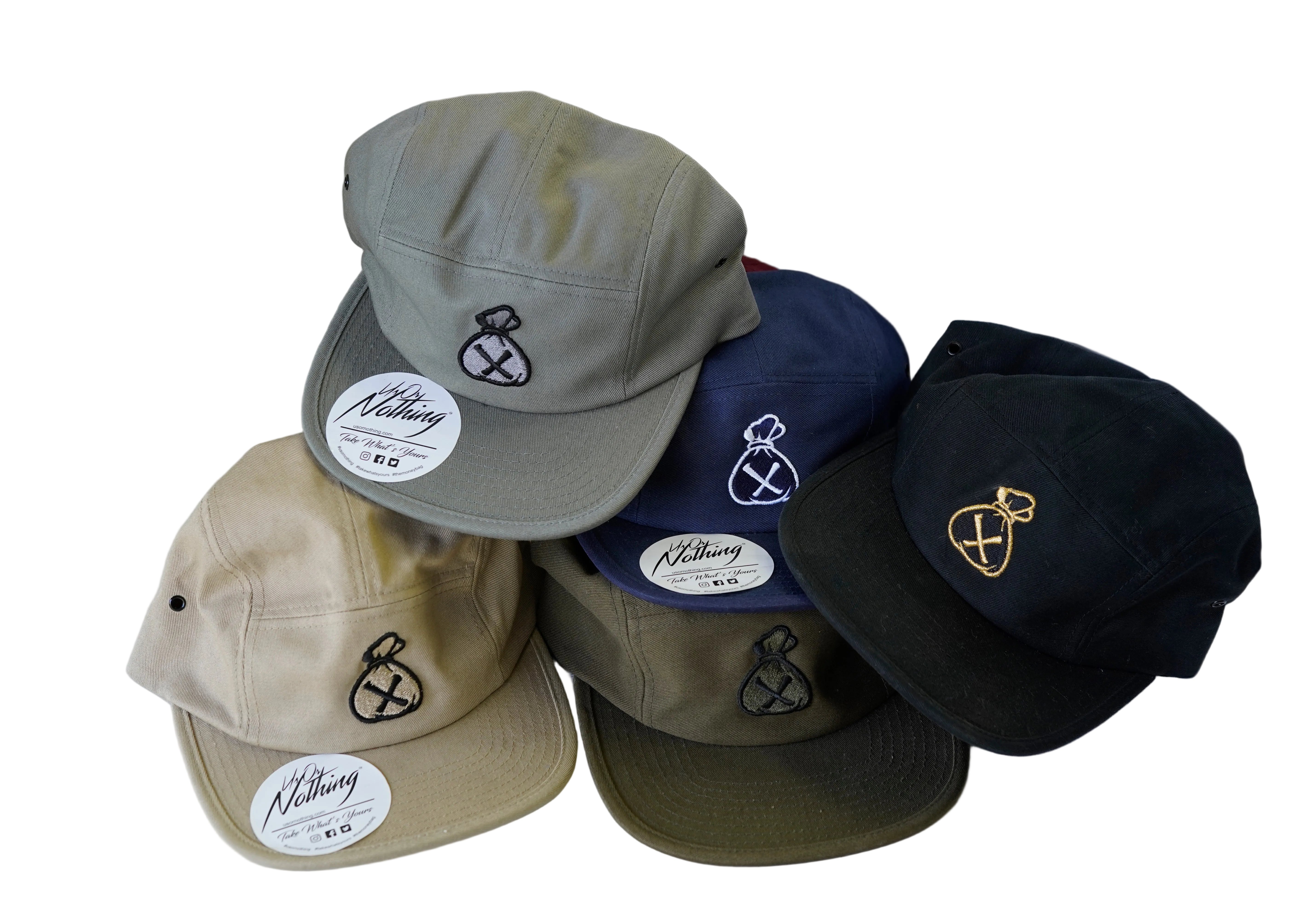 5 Panel Strap Back - Money Bag