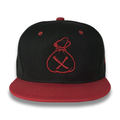 Money Bag (Black & Red Snapback Hat)