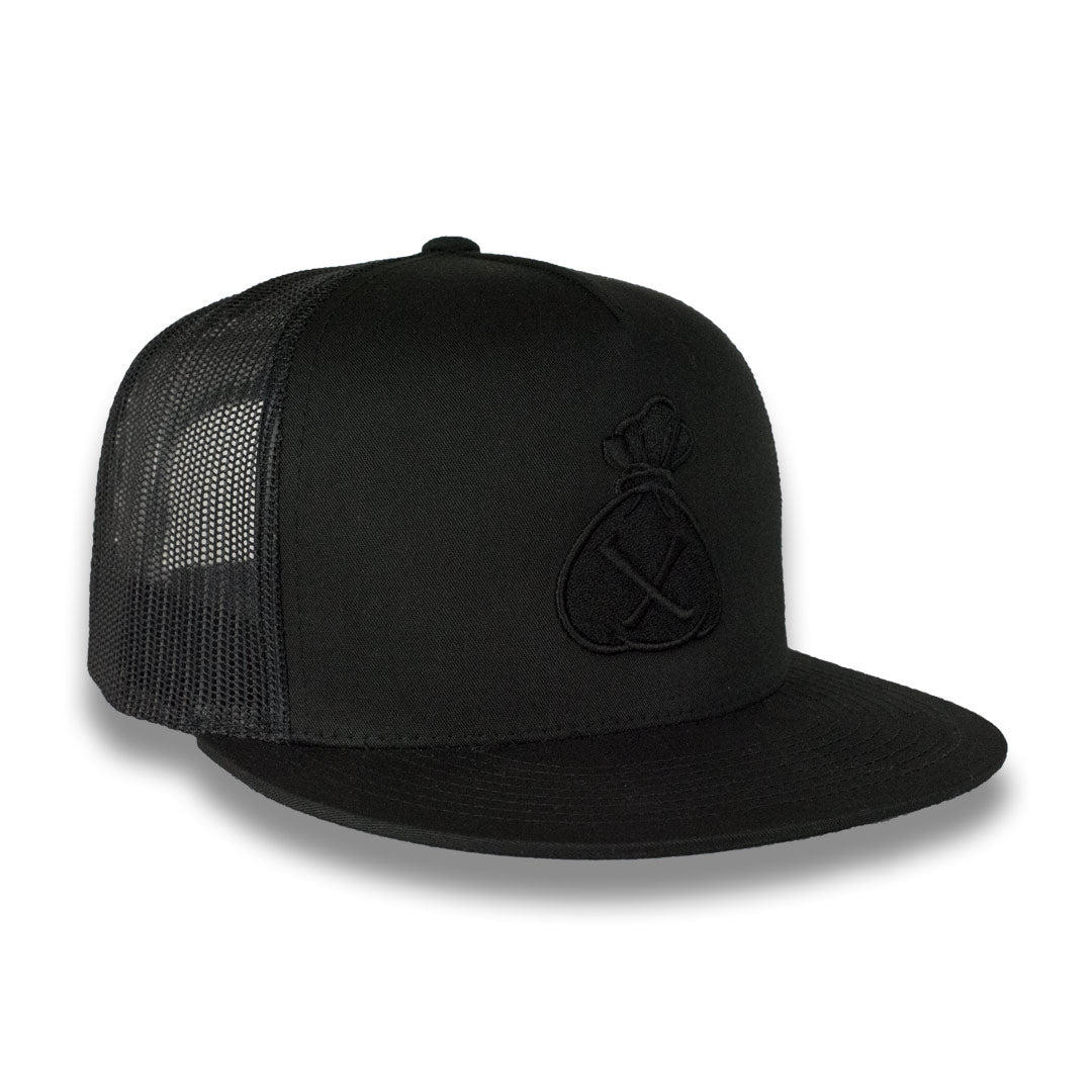 Money Bag (Black Mesh Snapback Hat)