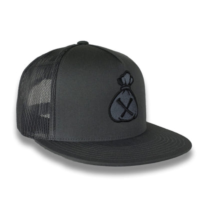 Money Bag (Dark Grey Mesh Snapback Hat)