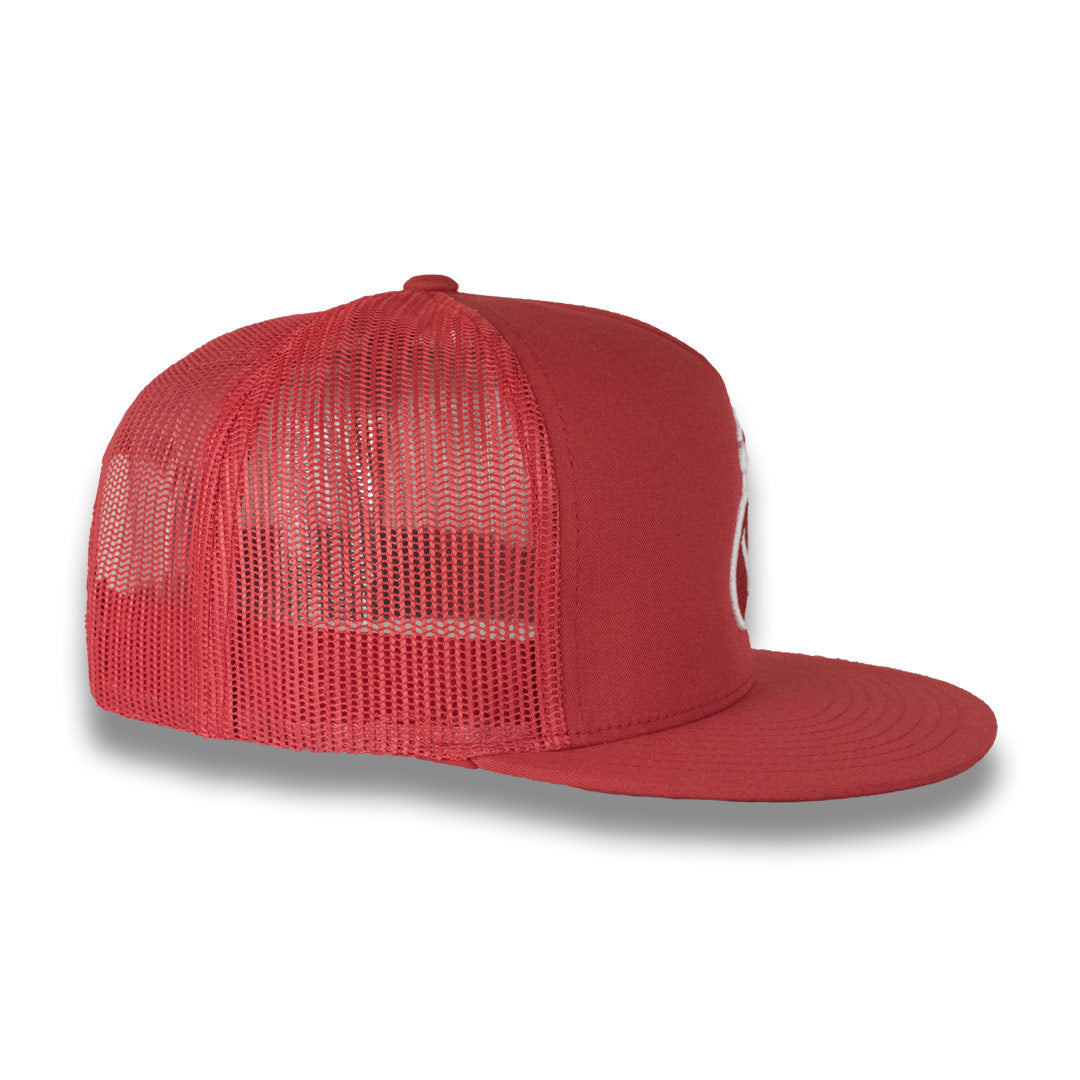 Money Bag (Red & White Mesh Snapback Hat)
