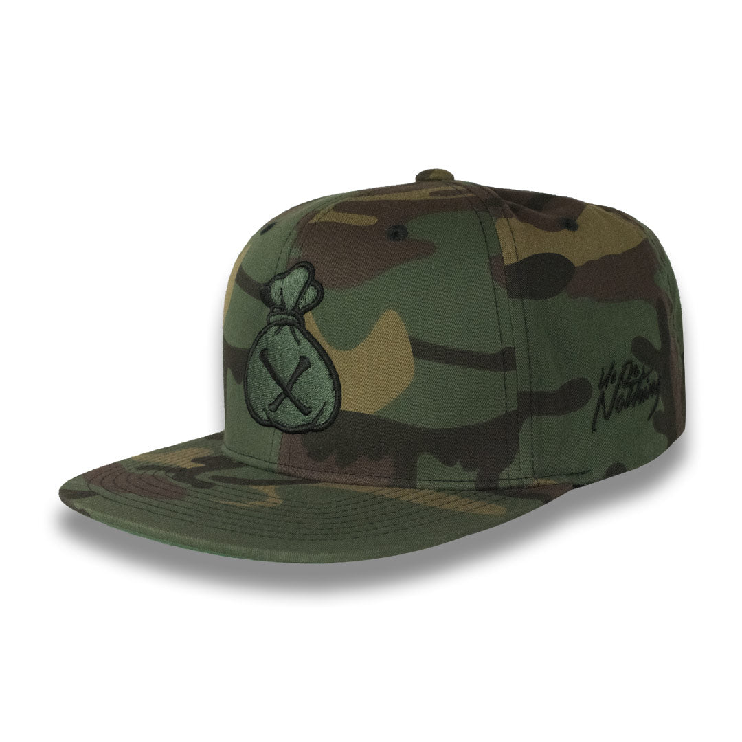 Money Bag (Camouflage Snapback Hat)