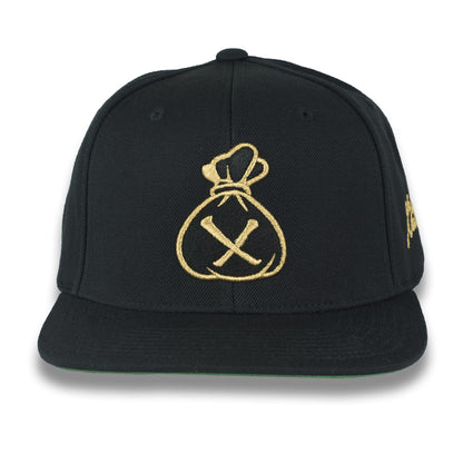 Money Bag (Black & Gold Snapback Hat)