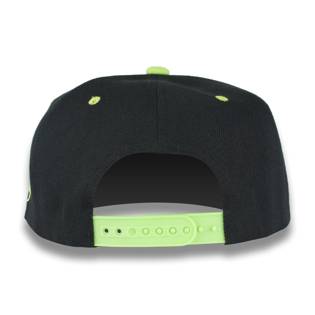 Money Bag (Black & Neon Green Snapback Hat)