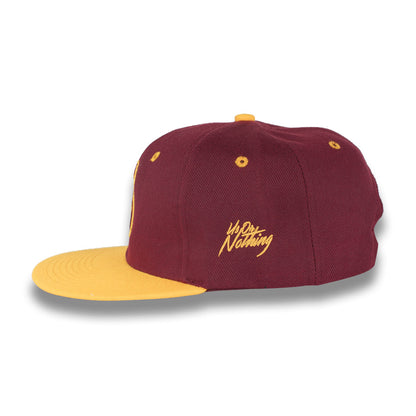 Money Bag (Burgundy & Gold Snapback Hat)