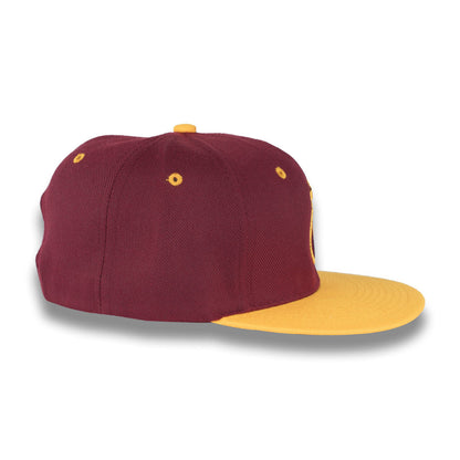 Money Bag (Burgundy & Gold Snapback Hat)