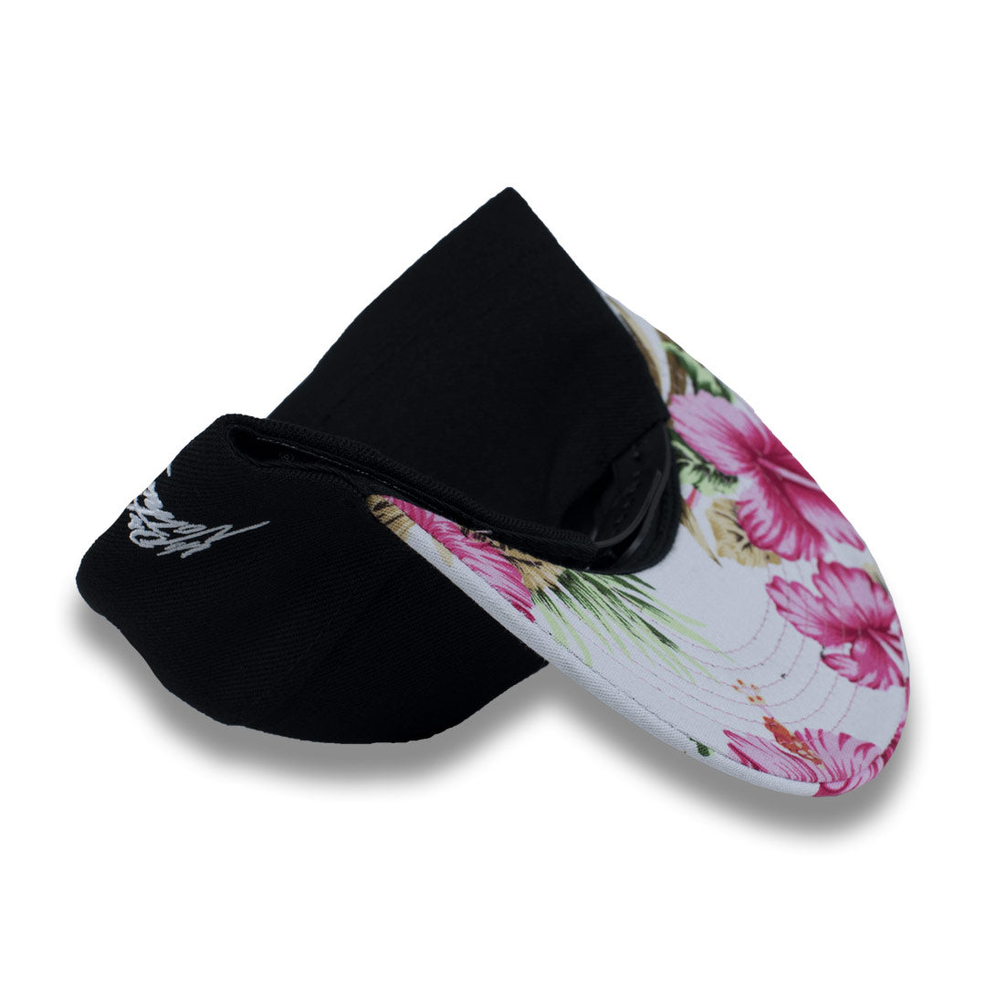 Money Bag (Black & White Pink Floral Snapback Hat)