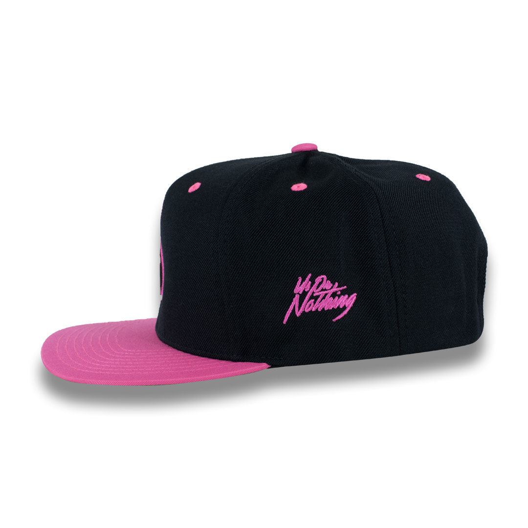 Money Bag (Black & Pink Snapback Hat)