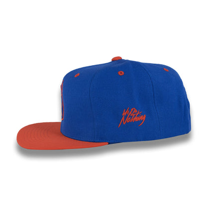 Money Bag (Blue & Orange Snapback Hat)