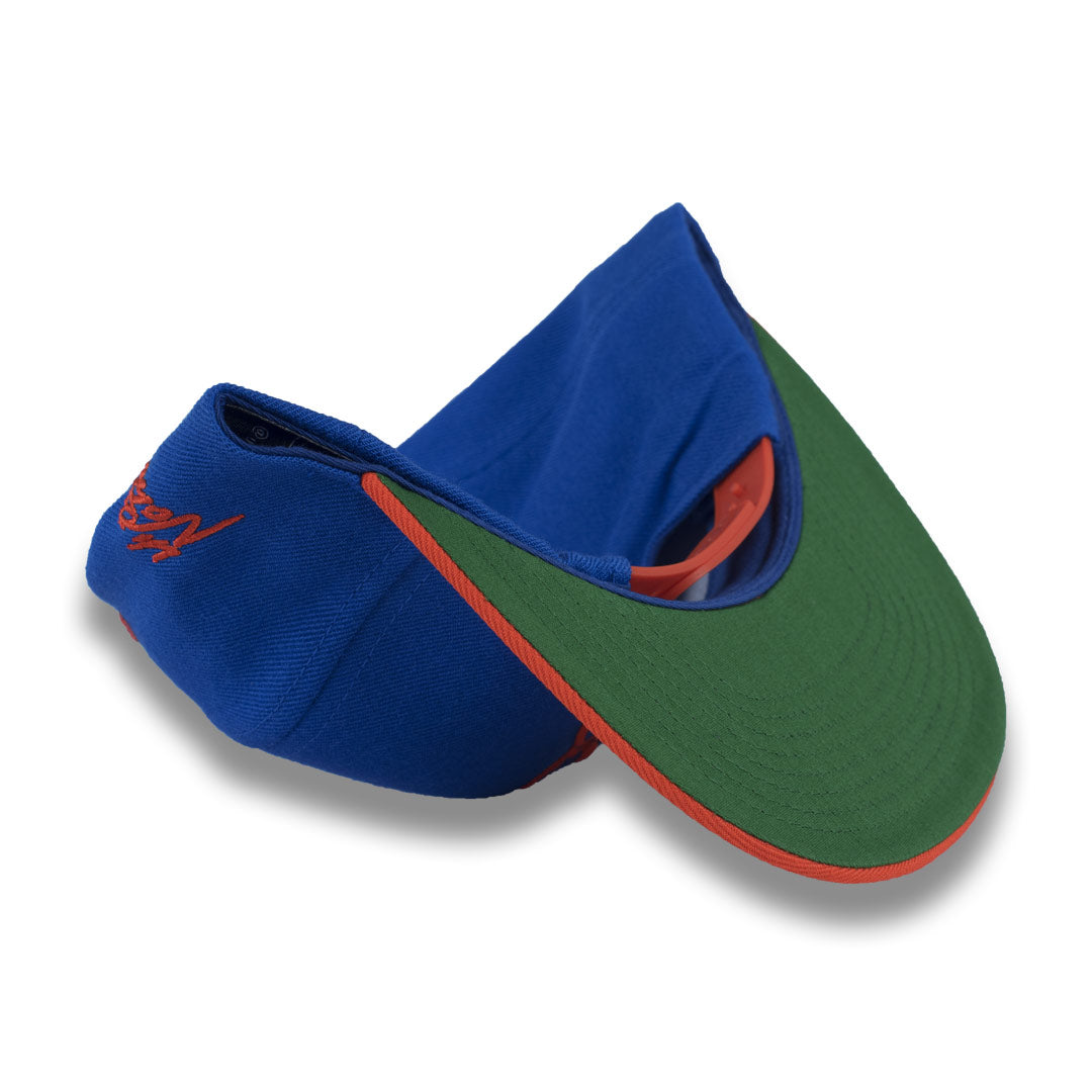 Money Bag (Blue & Orange Snapback Hat)