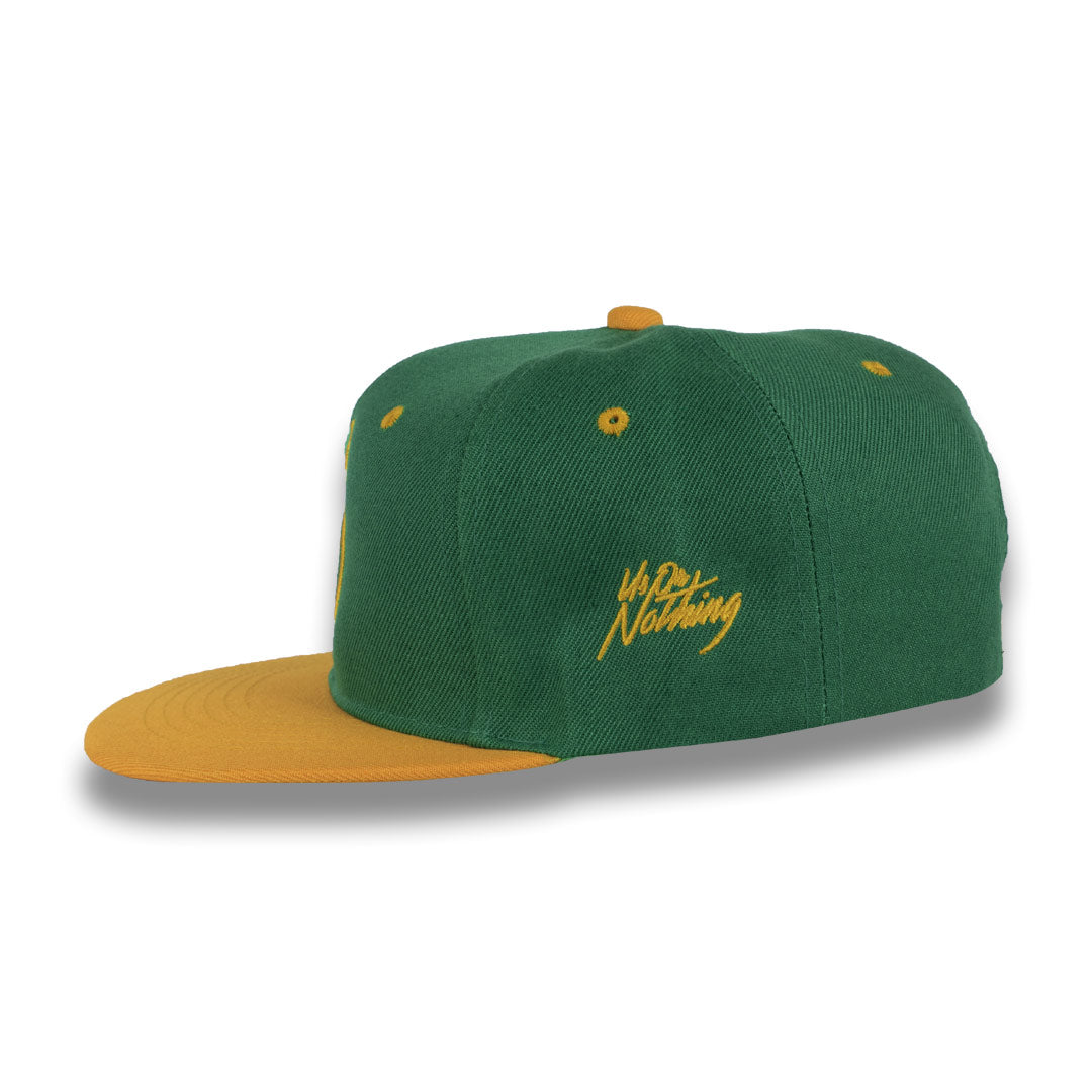 Money Bag (Green & Gold Snapback Hat)