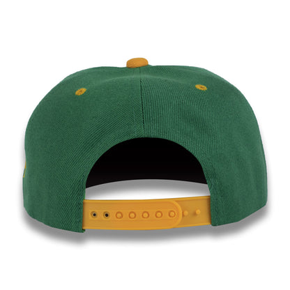 Money Bag (Green & Gold Snapback Hat)