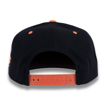 Money Bag (Black & Orange Snapback Hat)