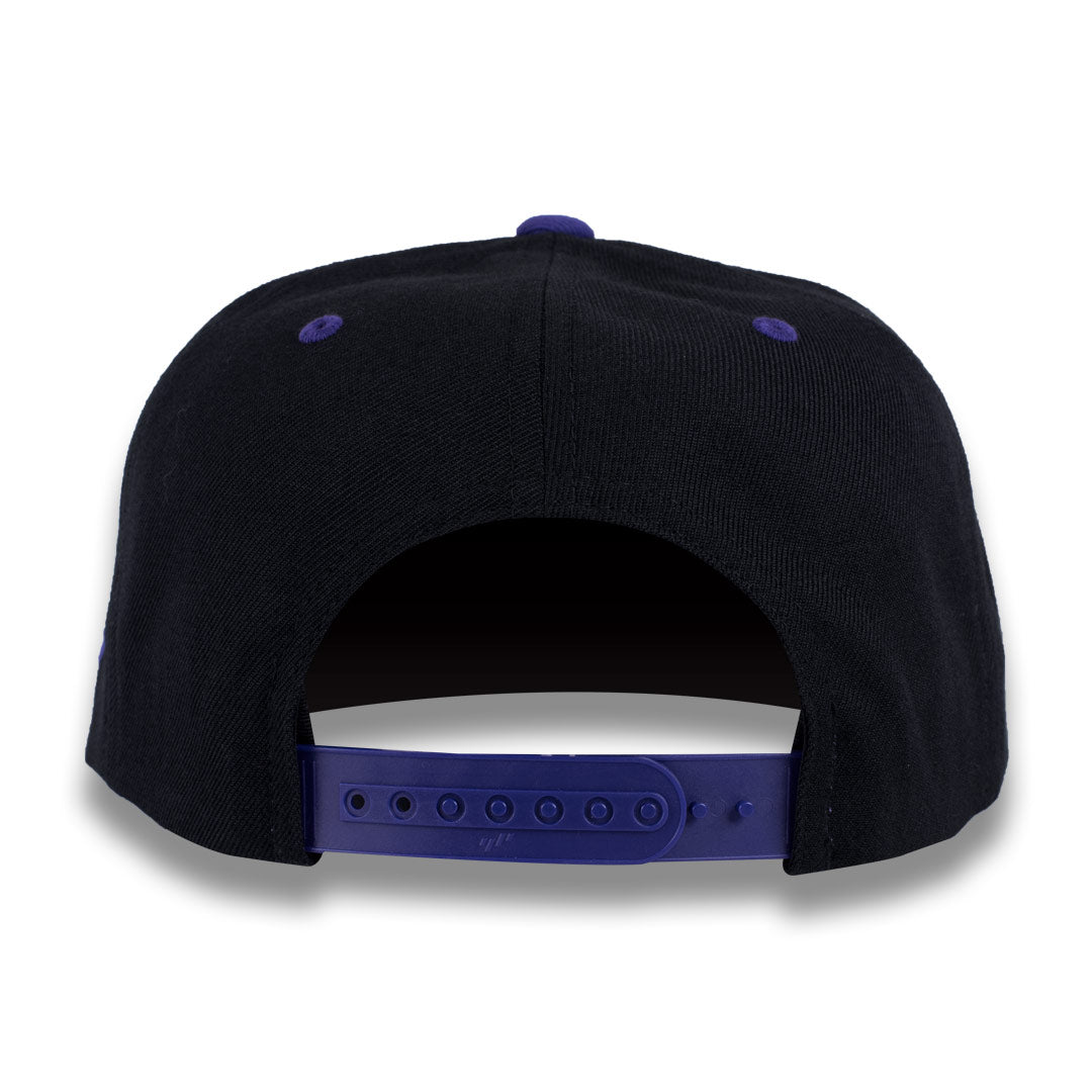 Money Bag (Black & Purple Snapback Hat)