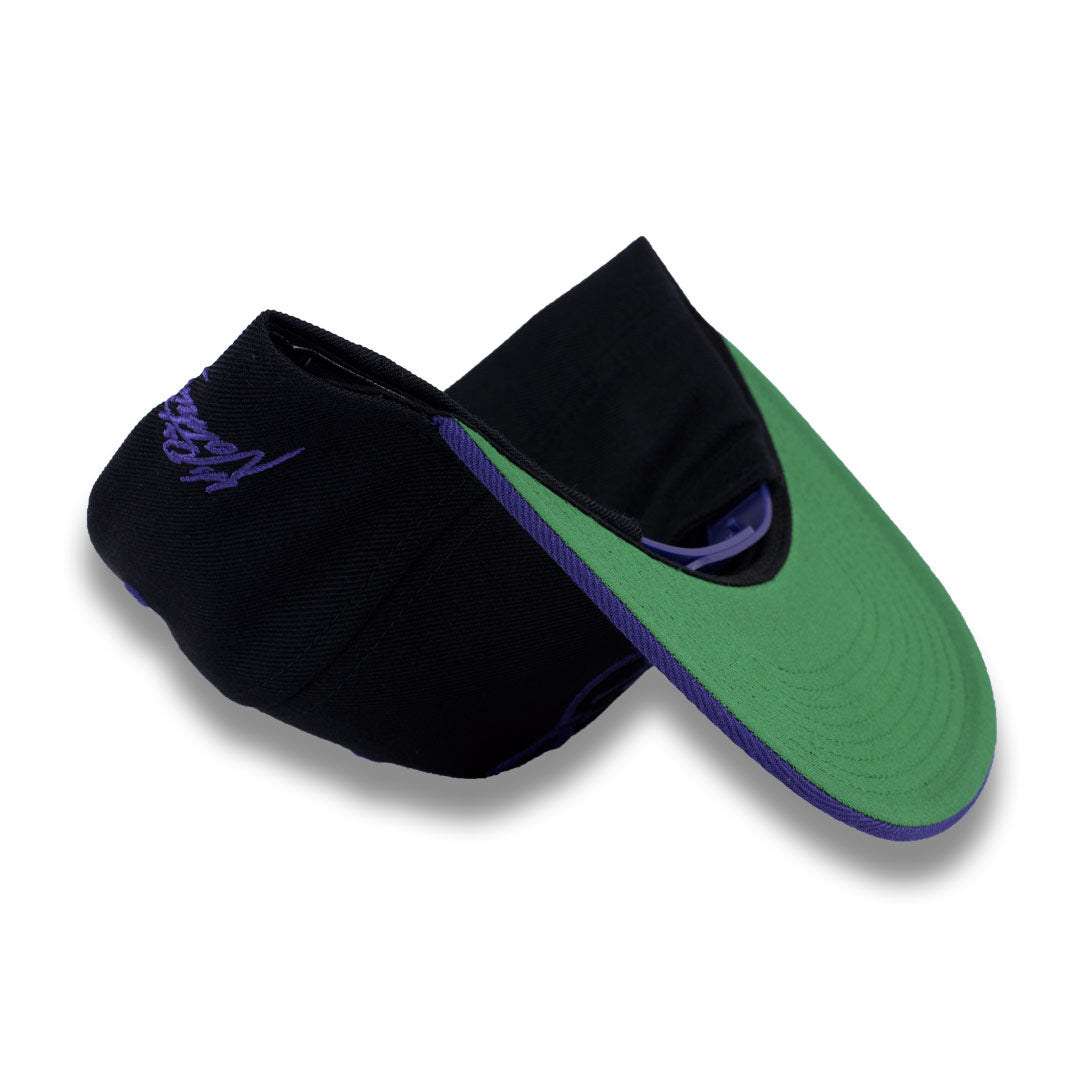 Money Bag (Black & Purple Snapback Hat)