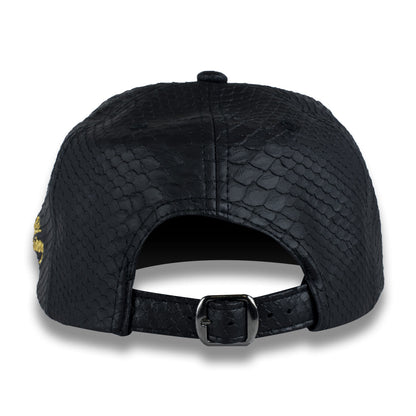 Money Bag (Black & Gold Snake Strapback Hat)