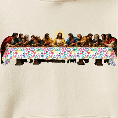 Us Or Nothing™ | Monogram x The Last Supper Hoodie – Bone | Limited Edition