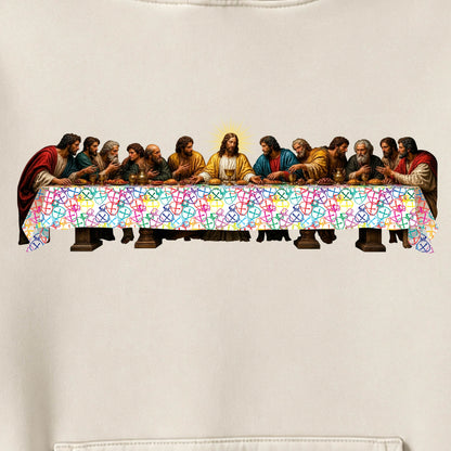 Us Or Nothing™ | Monogram x The Last Supper Hoodie – Bone | Limited Edition