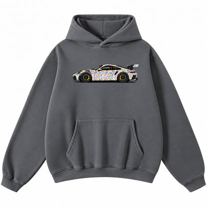 Us Or Nothing™ | Monogram x Porsche GT3 Hoodie – Slate Grey | Limited Edition