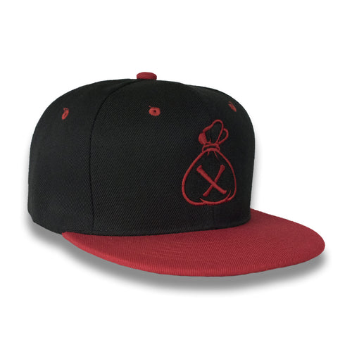 Black & Red Money Bag (Snapback)