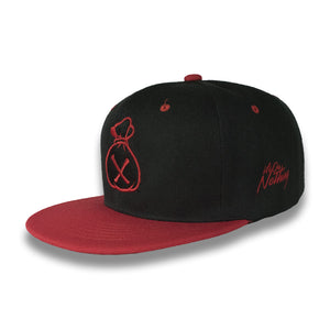 Black & Red Money Bag (Snapback)