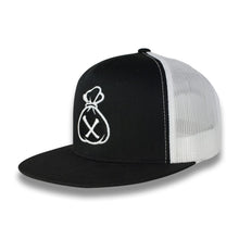 Load image into Gallery viewer, White &amp; Black Money Bag (Mesh Snapback)
