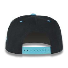 Load image into Gallery viewer, Black &amp; Sky Blue Money Bag (Snapback)
