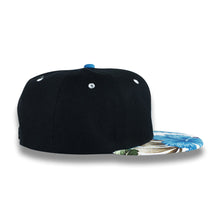 Load image into Gallery viewer, Black &amp; White Money Bag (Blue Snapback)
