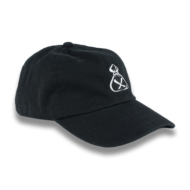 Black & White Money Bag Dad Hat (Strapback)