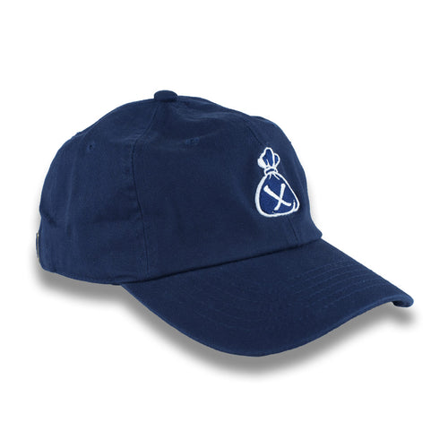 Blue & White Money Bag Dad Hat (Strapback)